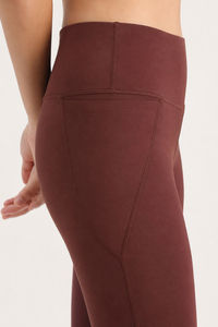 Zelocity Quick Dry Training 3/4th Leggings - Friar Brown — thumbnail 6